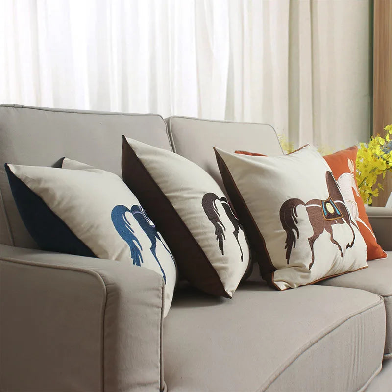 Deeds Horse Style Home Sofa Cushion Cover