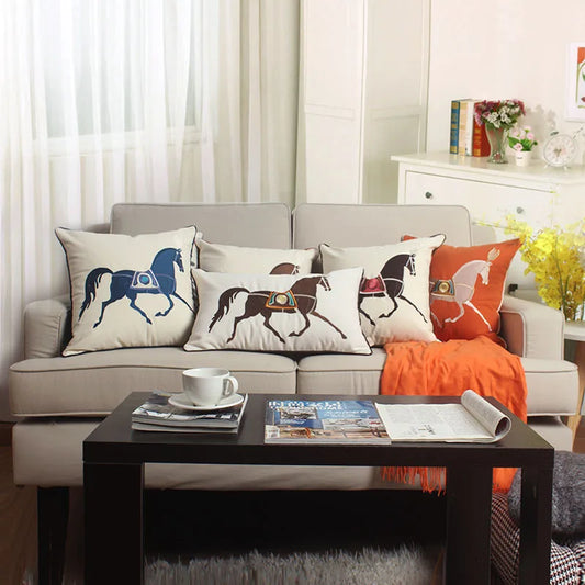 Deeds Horse Style Home Sofa Cushion Cover