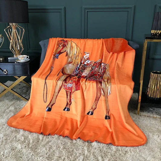 Lsia Horse  Blanket  Bedspread