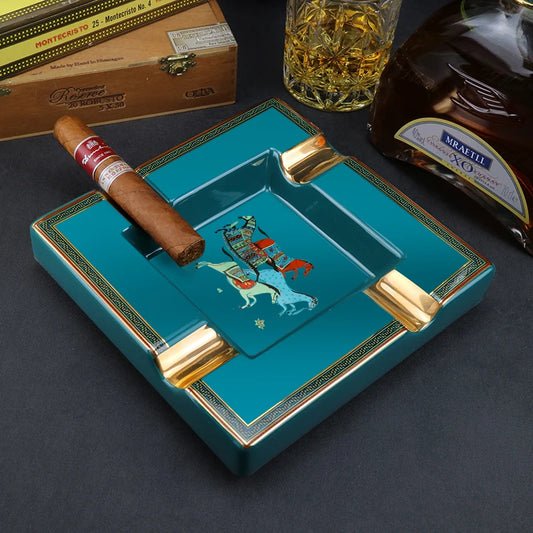 JJ Cigar Ashtray Large 4 Slot Tray